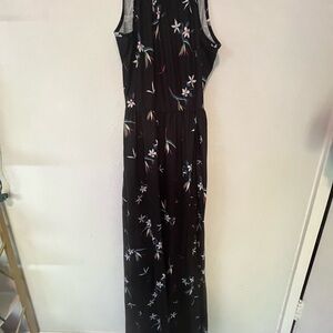 Floral Black Maxi Dress